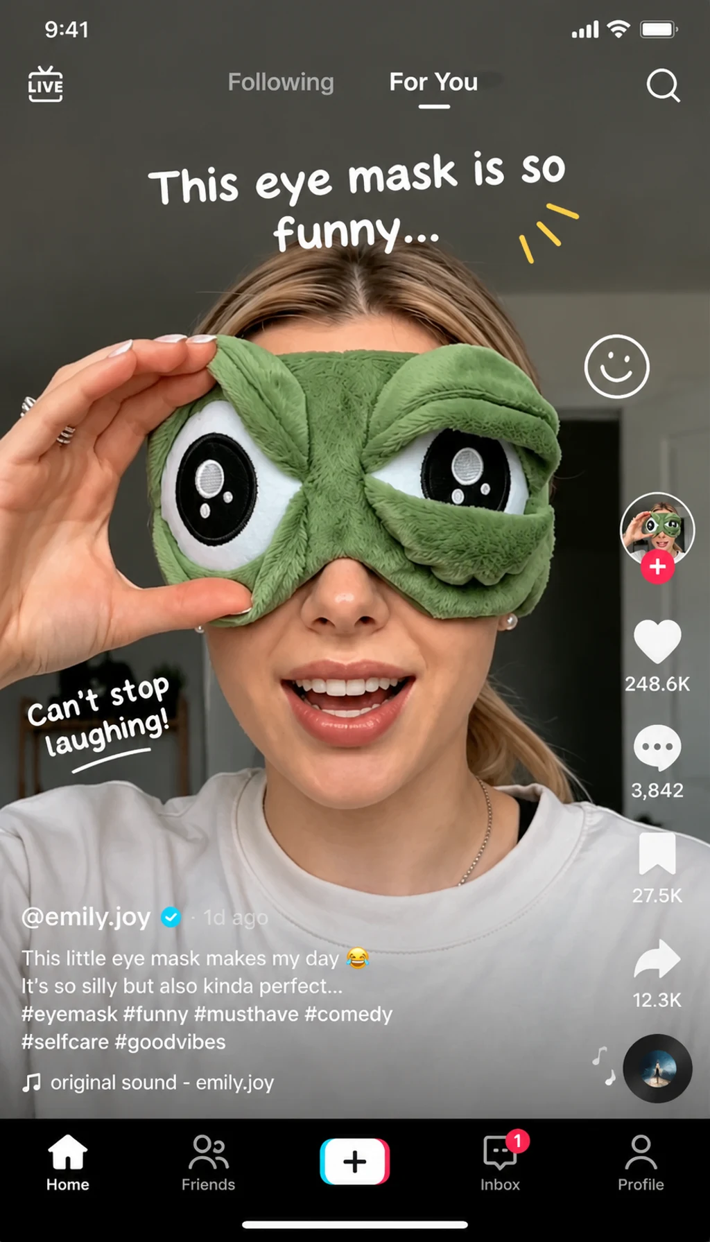 TikTok post generated from the Pavoflow campaign