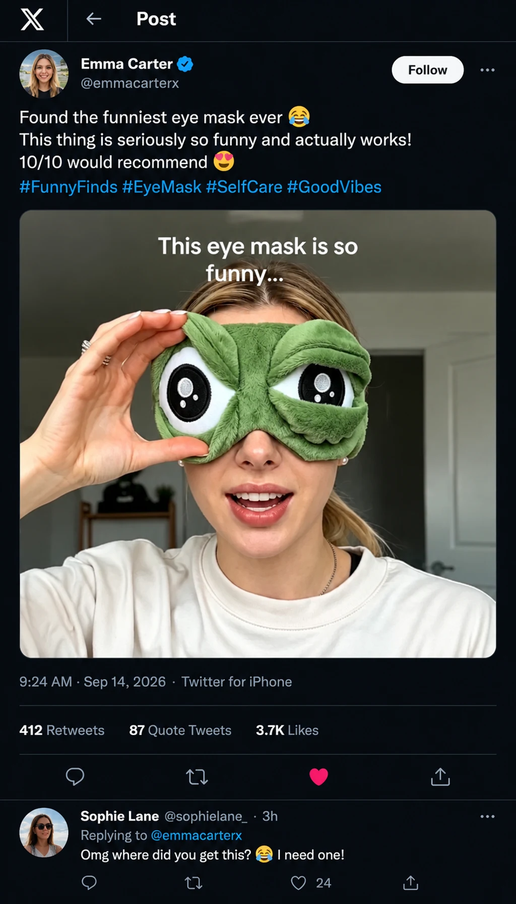 X post generated from the Pavoflow campaign
